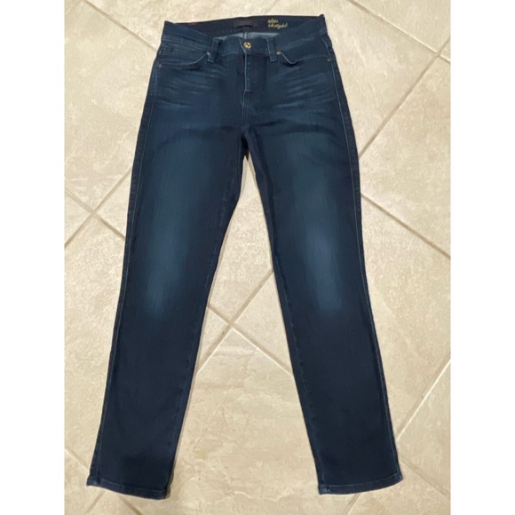 Seven7 Denim - Seven 7 Jeans Womens Size 24 Slim Straight Dark Wash‎ 26x26